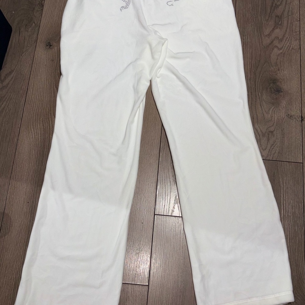 Juicy Couture White Track Pants